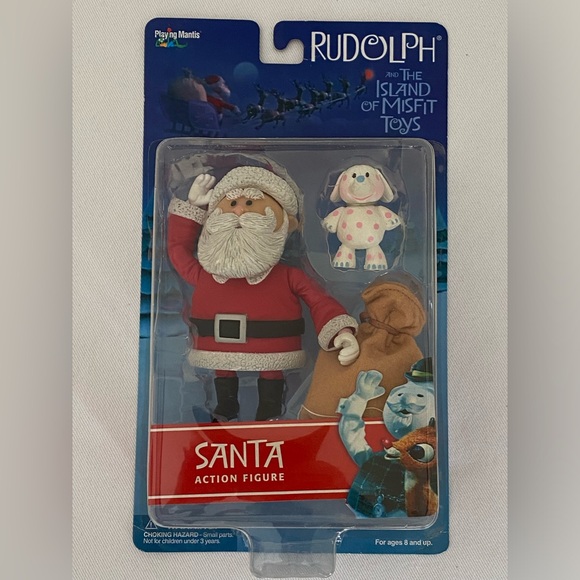 SANTA ACTION FIGURE - RUDOLPH - NIB - Picture 1 of 2